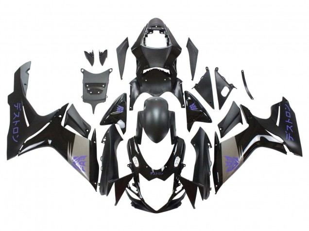 2011-2024 Suzuki GSXR 600 / GSXR 750 Motorcycle Fairings - Matte Black Grey Purple UK