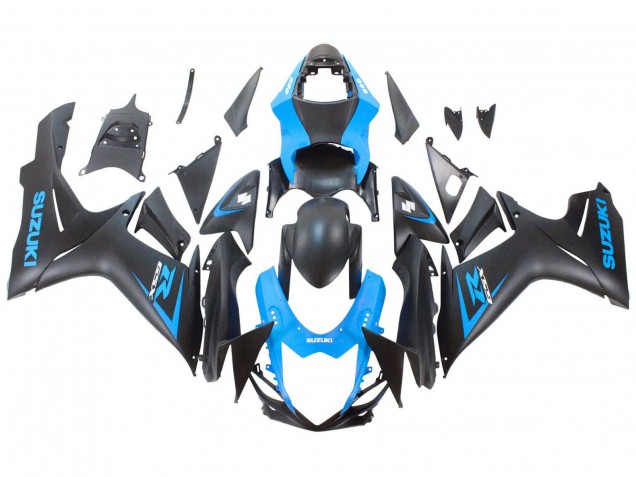 2011-2024 Suzuki GSXR 600 / GSXR 750 Motorcycle Fairing - Blue Matte Black UK