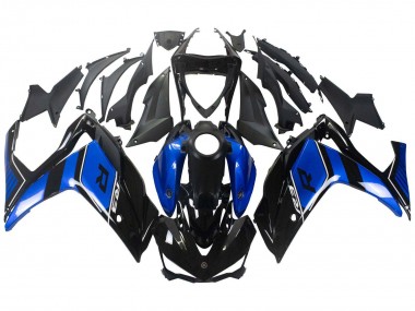 Best 2015-2018 Yamaha YZF R3/R25 Motorcycle Fairing - Blue Glossy Black UK