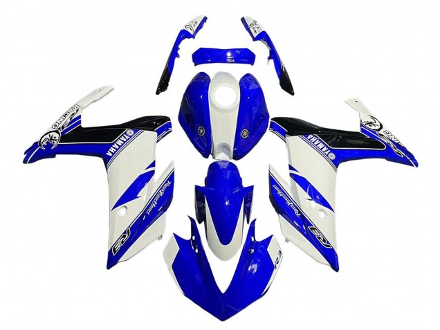 2015-2018 Yamaha YZF R3/R25 Motorcycle Fairings - White Blue Black Racing UK