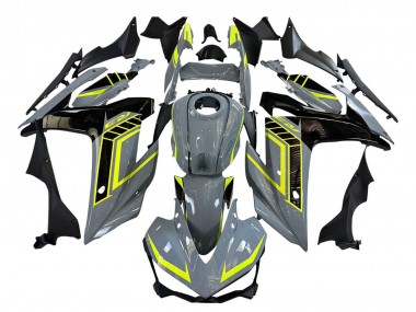 Best 2015-2018 Yamaha YZF R3/R25 Motorcycle Fairings - Nardo Grey Neon Yellow Black UK