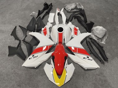 Best 2015-2018 Yamaha YZF R3/R25 Motorcycle Fairings - White Red Black UK