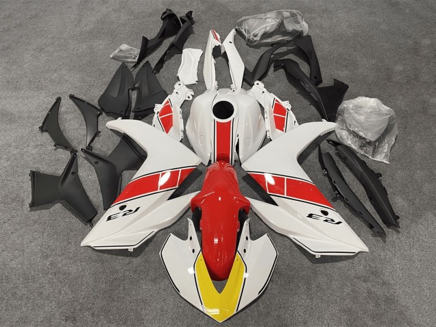 2015-2018 Yamaha YZF R3/R25 Motorcycle Fairings - White Red Black UK