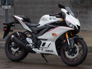 Best 2015-2018 Yamaha YZF R3/R25 Motorcycle Fairings - White Red UK