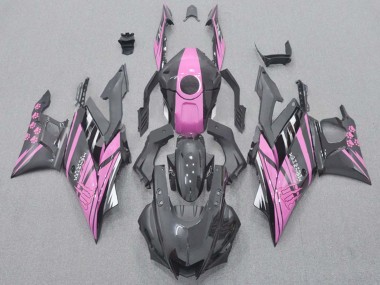 Best 2015-2018 Yamaha YZF R3/R25 Motorcycle Fairings - Pink Glossy Black UK