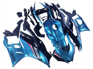 Best 2019-2021 Yamaha YZF R3/R25 Motorcycle Fairing - Blue Black UK