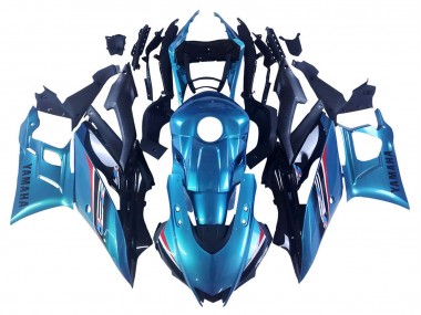 Best 2019-2021 Yamaha YZF R3/R25 Motorcycle Fairing - Blue Black UK