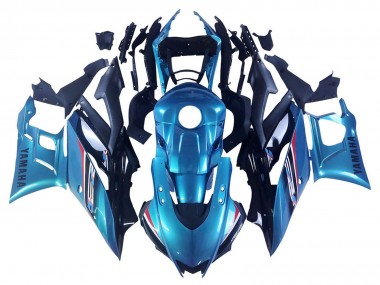 Best 2019-2021 Yamaha YZF R3/R25 Motorcycle Fairing - Blue Black UK