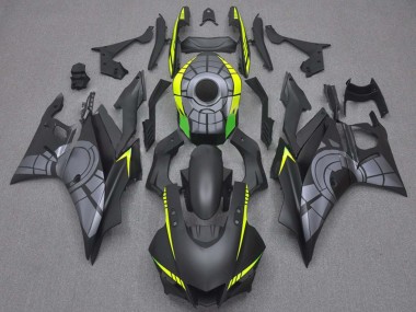 Best 2019-2021 Yamaha YZF R3/R25 Motorcycle Fairings - Yellow Grey Matte Black UK