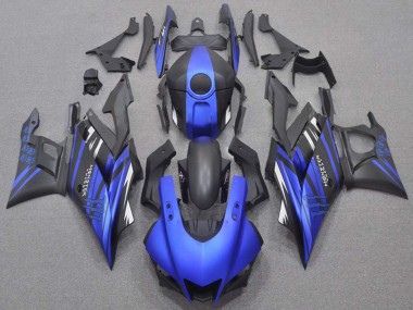 Best 2019-2021 Yamaha YZF R3/R25 Motorcycle Fairings - Blue Matte Black Monster UK