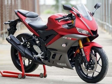 Best 2019-2021 Yamaha YZF R3/R25 Motorcycle Fairings - Red Grey UK