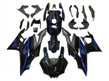 Best 2019-2021 Yamaha YZF R3/R25 Motorcycle Fairings - Glossy Black Blue Matte Black UK