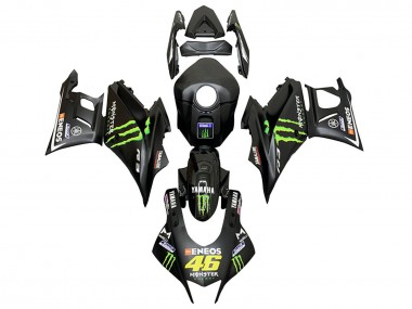 Best 2019-2021 Yamaha YZF R3/R25 Motorcycle Fairings - Black Green ENEOS Monster 46 UK