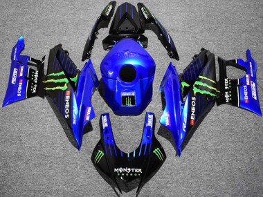 Best 2019-2021 Yamaha YZF R3/R25 Motorcycle Fairings - Blue Black Green ENEOS Yamalube Monster UK