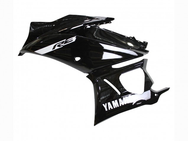 2019-2021 Yamaha YZF R3/R25 Motorcycle Fairings - Glossy Black White UK