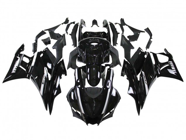 2019-2021 Yamaha YZF R3/R25 Motorcycle Fairings - Glossy Black White UK