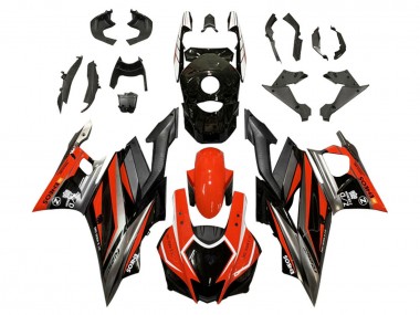 Best 2019-2021 Yamaha YZF R3/R25 Motorcycle Fairings - Red Grey Black ENEOS UK