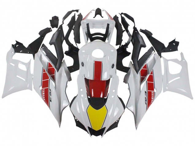 2019-2021 Yamaha YZF R3/R25 Motorcycle Fairings - White Red Yellow Black UK