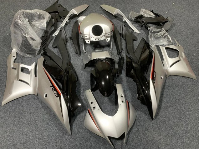 2022-2024 Yamaha YZF R3/R25 Motorcycle Fairings - Light Gold Glossy Black UK