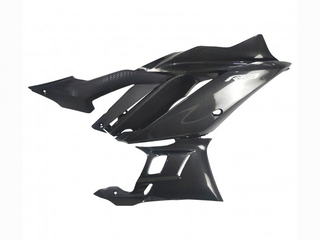 2022-2024 Yamaha YZF R3/R25 Motorcycle Fairings - Black Carbon Fiber Style Silver Blue UK