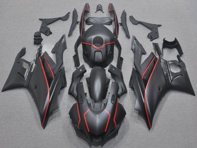 2022-2024 Yamaha YZF R3/R25 Motorcycle Fairings - Matte Black Red UK