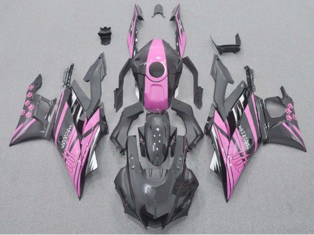 2022-2024 Yamaha YZF R3/R25 Motorcycle Fairings - Pink Black Monster UK