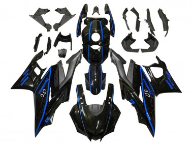 Best 2022-2024 Yamaha YZF R3/R25 Motorcycle Fairings - Glossy Black Blue UK