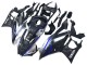 2022-2024 Yamaha YZF R3/R25 Motorcycle Fairings - Marble Black Silver Blue Forged Carbon Fiber Style UK