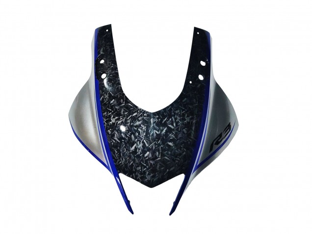 2022-2024 Yamaha YZF R3/R25 Motorcycle Fairings - Marble Black Silver Blue Forged Carbon Fiber Style UK