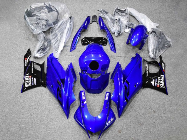2022-2024 Yamaha YZF R3/R25 Motorcycle Fairings - Blue Black ENEOS UK