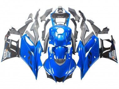 Best 2022-2024 Yamaha YZF R3/R25 Motorcycle Fairings - Blue Black ENEOS UK