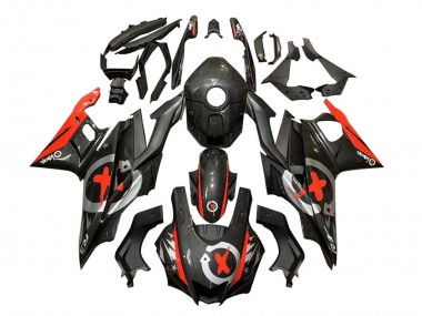 Best 2022-2024 Yamaha YZF R3/R25 Motorcycle Fairings - Black Carbon Fiber Style Red Silver UK