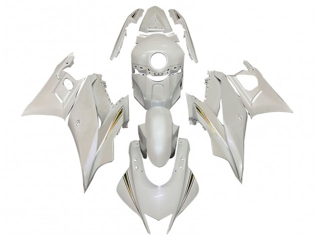 2022-2024 Yamaha YZF R3/R25 Motorcycle Fairings - White Gold UK