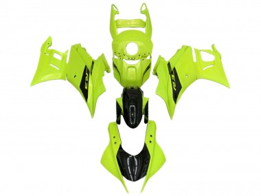 Best 2022-2024 Yamaha YZF R3/R25 Motorcycle Fairings - Neon Green Glossy Black UK
