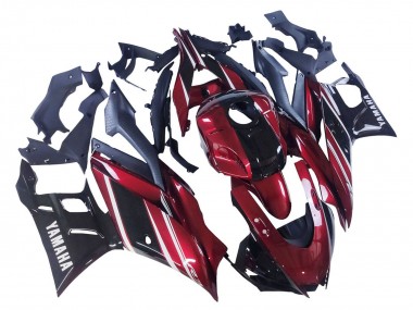 Best 2022-2024 Yamaha YZF R3/R25 Motorcycle Fairing - Red White Glossy Black UK