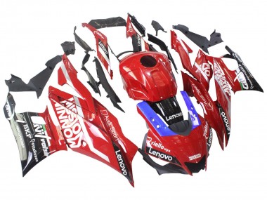 Best 2022-2024 Yamaha YZF R3/R25 Motorcycle Fairings - Red Blue Black Lenovo Valsir UK