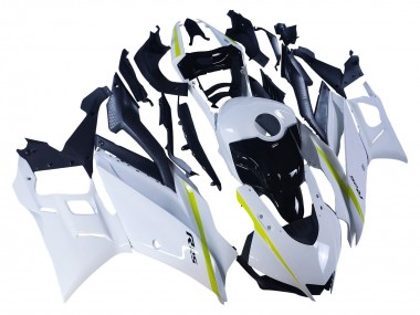 Best 2022-2024 Yamaha YZF R3/R25 Motorcycle Fairings - White Yellow Black UK