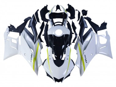 Best 2022-2024 Yamaha YZF R3/R25 Motorcycle Fairings - White Yellow Black UK