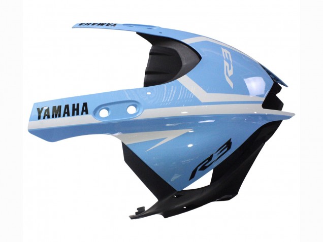 2022-2024 Yamaha YZF R3/R25 Motorcycle Fairings - White Light Blue UK