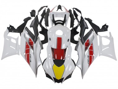 Best 2022-2024 Yamaha YZF R3/R25 Motorcycle Fairings - White Red Yellow Black UK