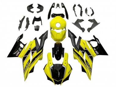 Best 2022-2024 Yamaha YZF R3/R25 Motorcycle Fairings - Yellow Black UK