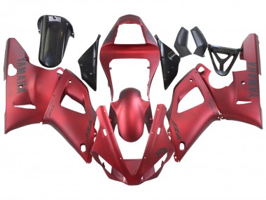 Best 2000-2001 Yamaha YZF 1000 R1 Motorcycle Fairings - Matte Red UK