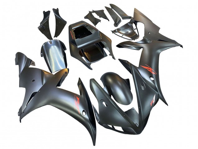 2002-2003 Yamaha YZF 1000 R1 Motorcycle Fairings - Matte Black Red UK
