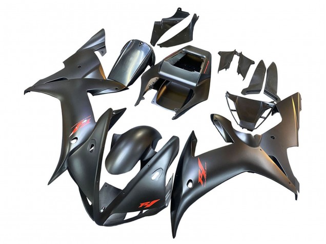 2002-2003 Yamaha YZF 1000 R1 Motorcycle Fairings - Matte Black Red UK