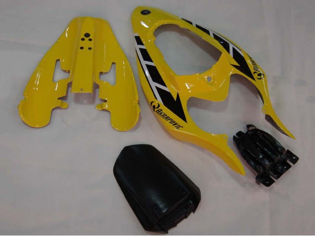 2004-2006 Yamaha YZF 1000 R1 Motorcycle Fairings - Yellow White Glossy Black UK