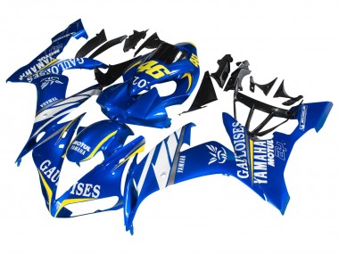 Best 2004-2006 Yamaha YZF 1000 R1 Motorcycle Fairings - Blue White Yellow Motul Gauloises 46 UK