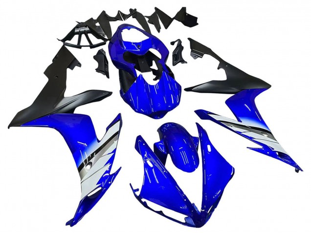 2004-2006 Yamaha YZF 1000 R1 Motorcycle Fairings - Blue White Matte Black UK