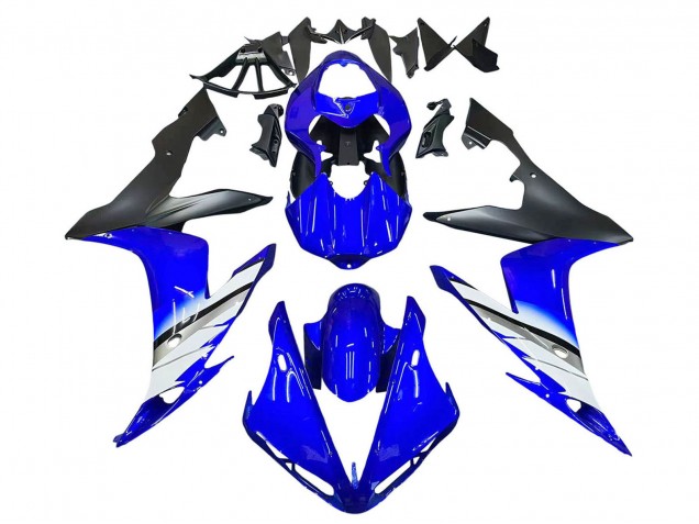 2004-2006 Yamaha YZF 1000 R1 Motorcycle Fairings - Blue White Matte Black UK
