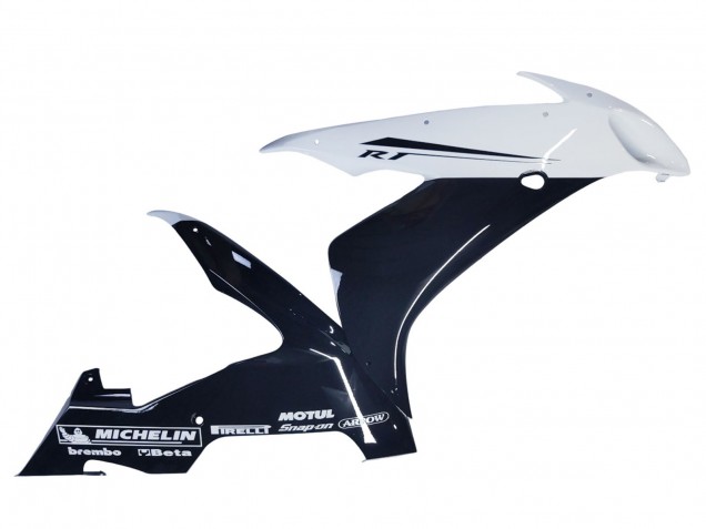 2004-2006 Yamaha YZF 1000 R1 Motorcycle Fairings - Glossy Black White Motul UK