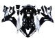 2004-2006 Yamaha YZF 1000 R1 Motorcycle Fairings - Glossy Black White Motul UK